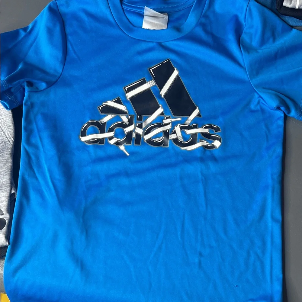 Adidas Kids Blue and Gray shorts set. Size: 6 - Picture 2 of 5